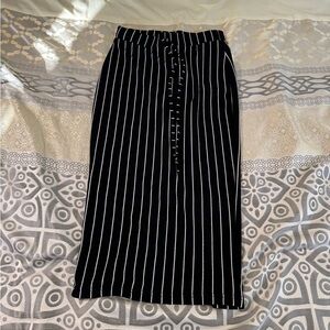 SHEIN Black and White Maxi Pencil Skirt for Work